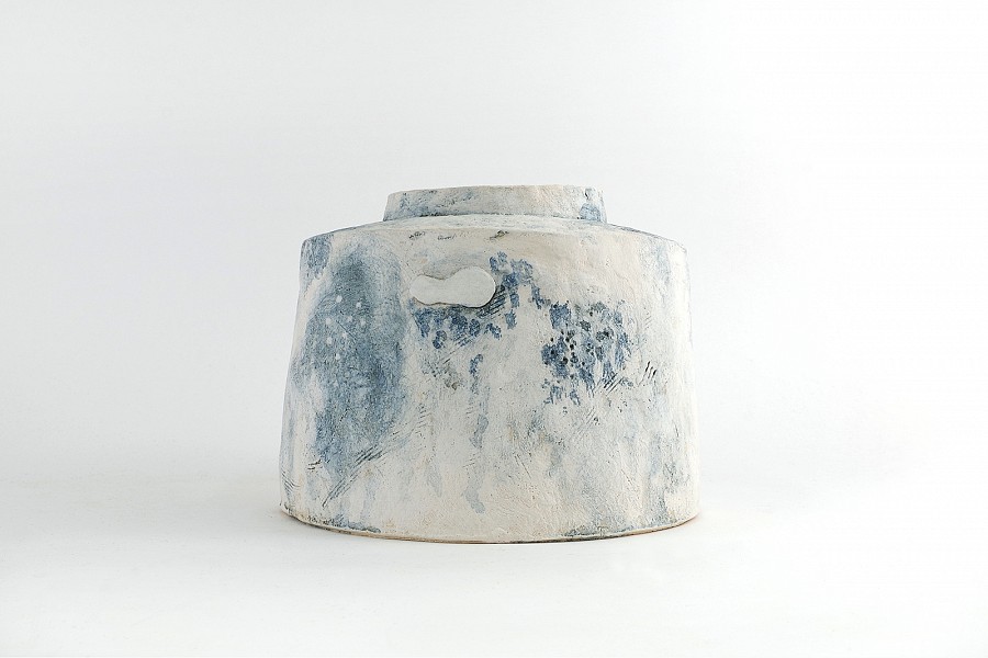 Bottle with clouds wide big