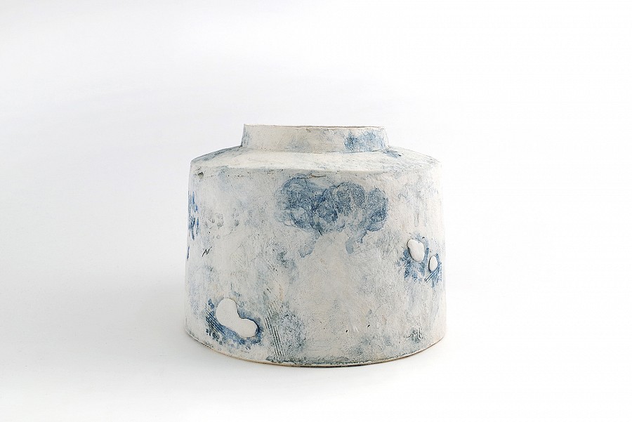 Bottle with clouds wide big