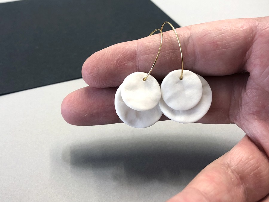 Πορσελάνη Σκουλαρίκια Κρεμαστά 3